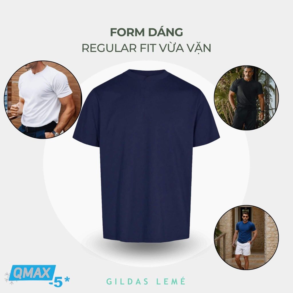 Form dáng áo thun Qmax cotton lạnh
