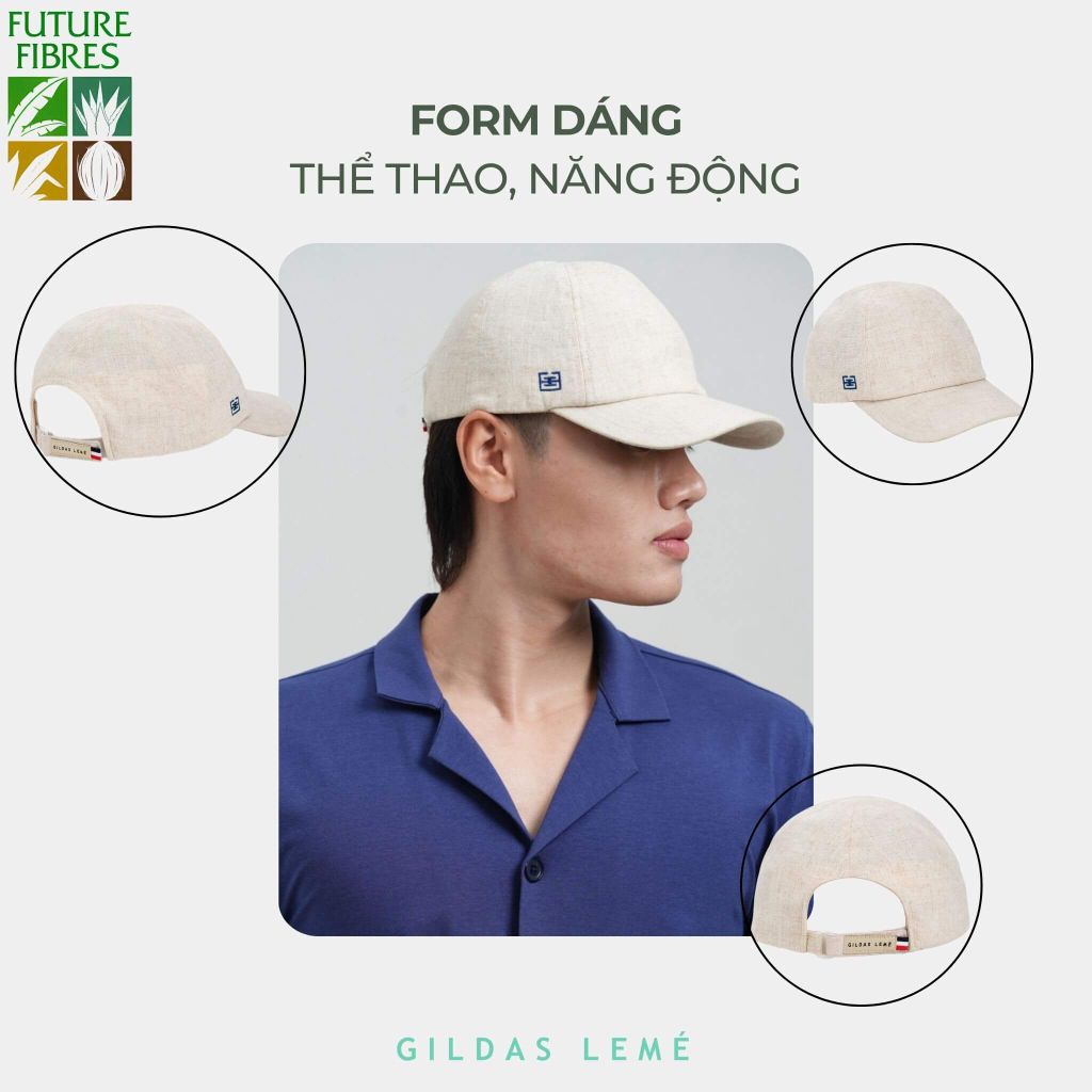 form dáng mũ lưỡi trai linen