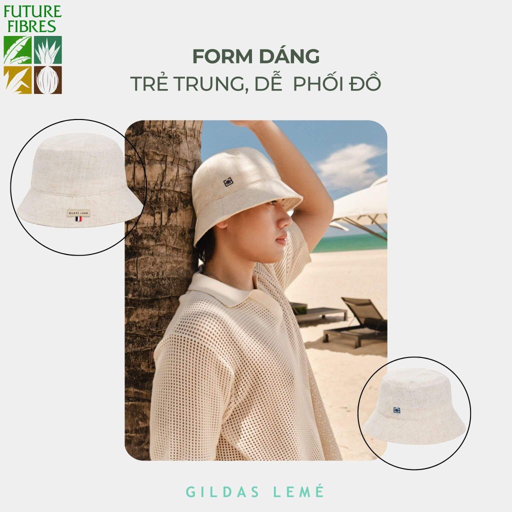 form dáng nón bucket linen