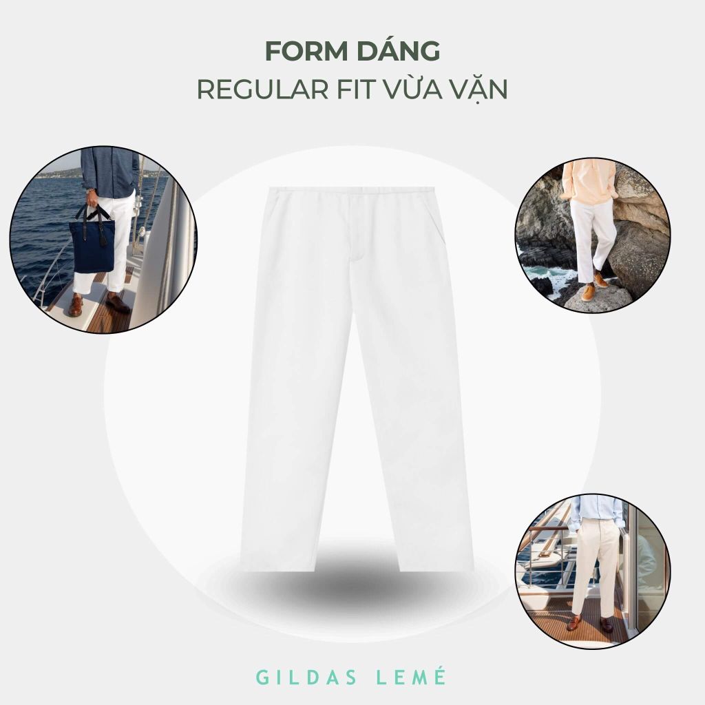 form dáng quần dài chino