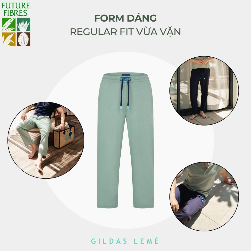 form dáng quần dài Linen Ramatuelle