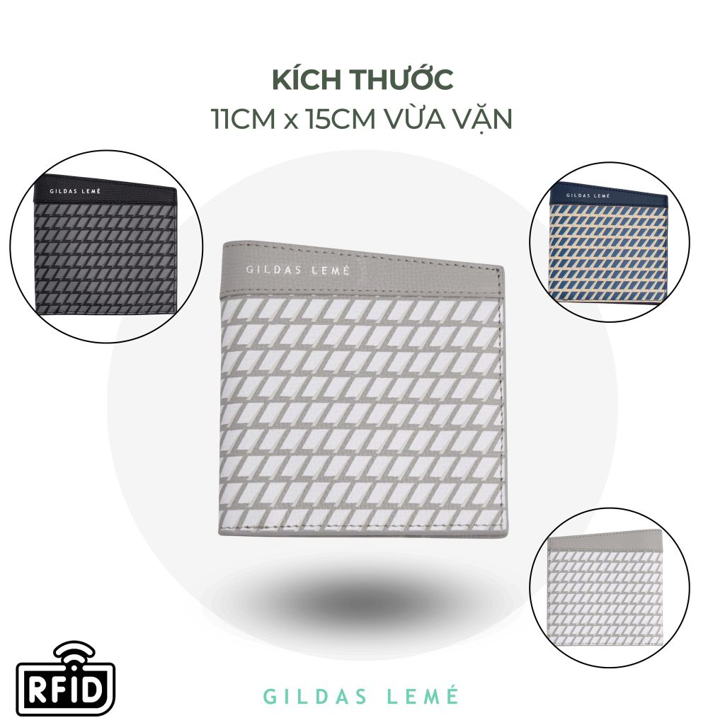 FORM DÁNG VÍ ĐỰNG TIỀN NAM GILDAS LEMÉ