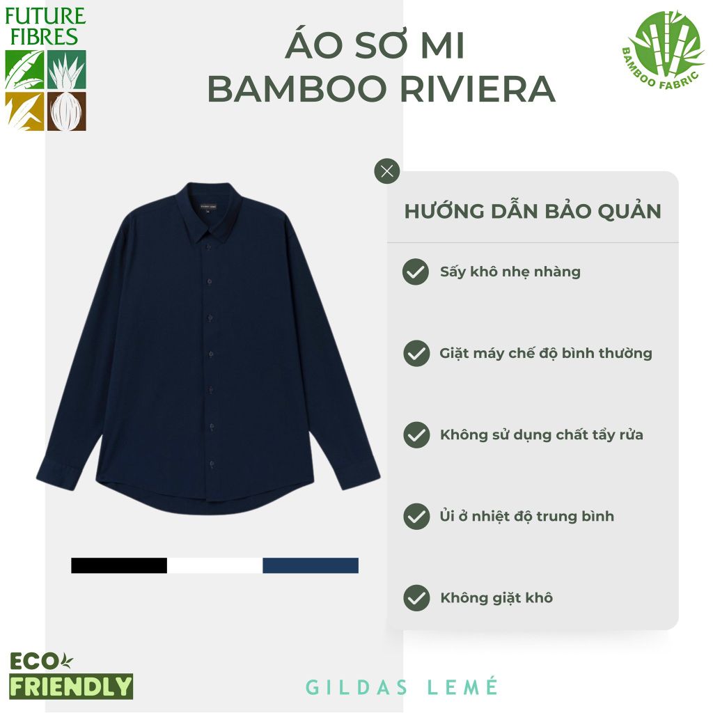 hướng dẫn bảo quản áo sơ mi bamboo riviera
