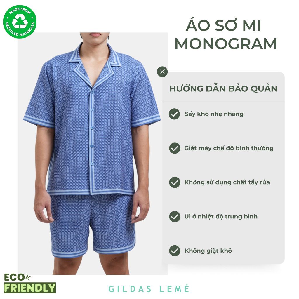HƯỚNG DẪN BẢO QUẢN ÁO SƠ MI MONOGRAM