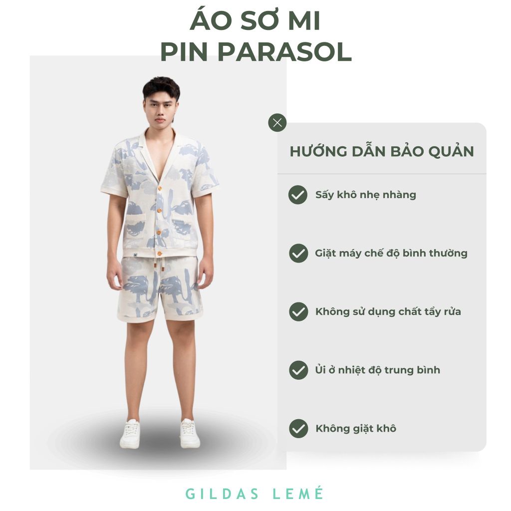 hướng dẫn bảo quản áo sơ mi Pin Parasol