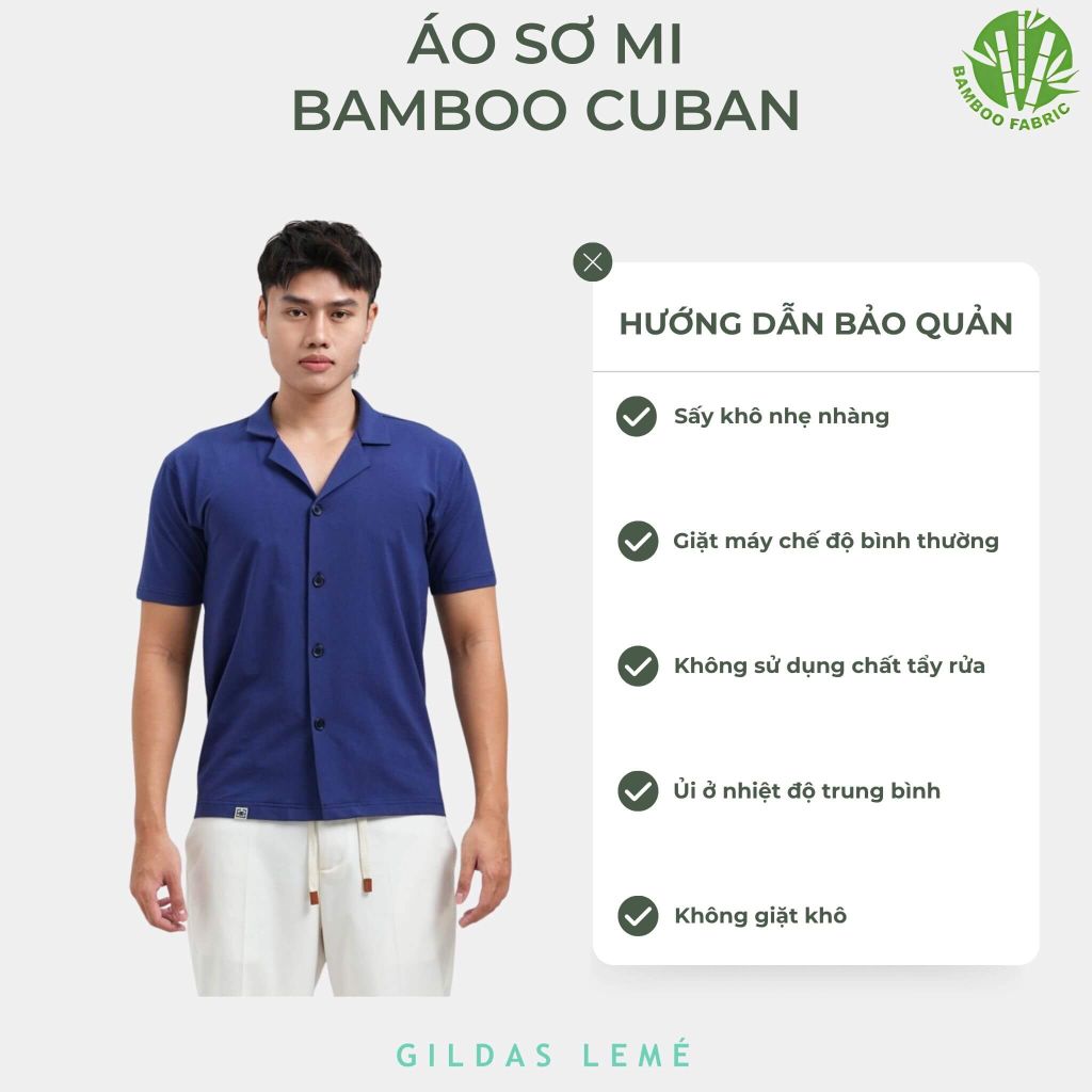 hướng dẫn bảo quản áo sơ mi bamboo cuban