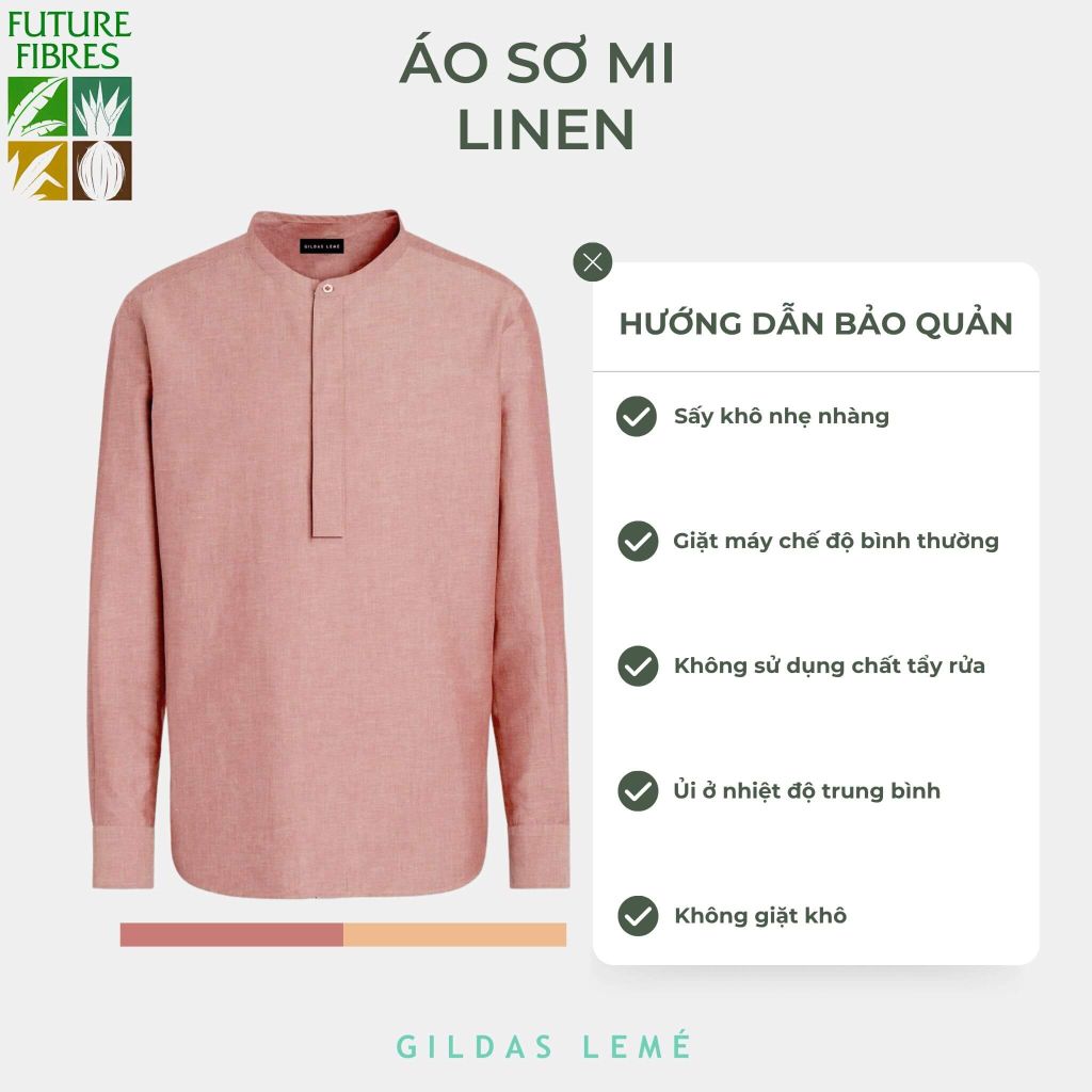 hướng dẫn bảo quản áo sơ mi tết linen