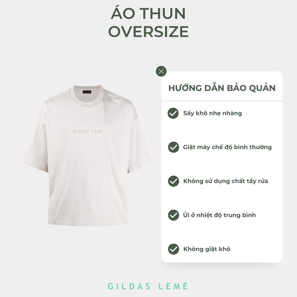 Hướng dẫn bảo quản áo thun oversize nam