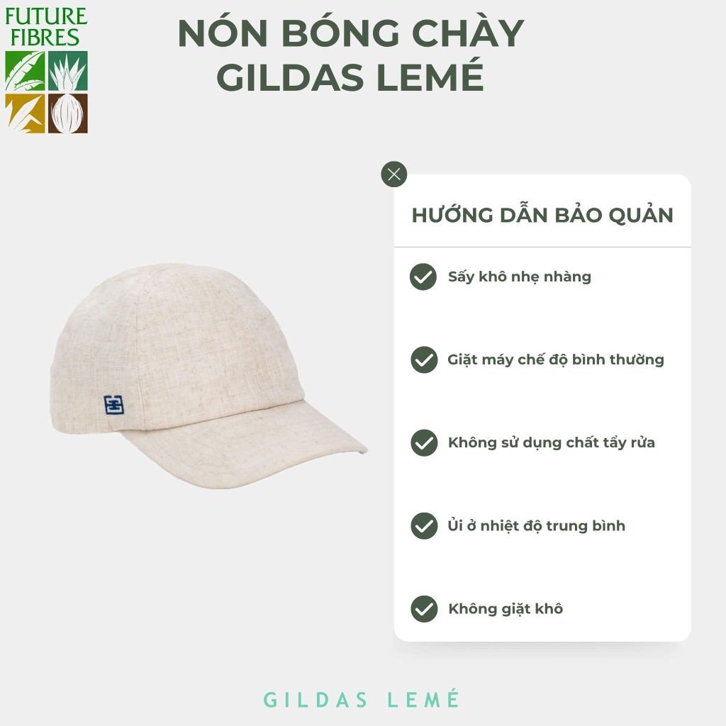 hướng dẫn bảo quản mũ lưỡi trai linen