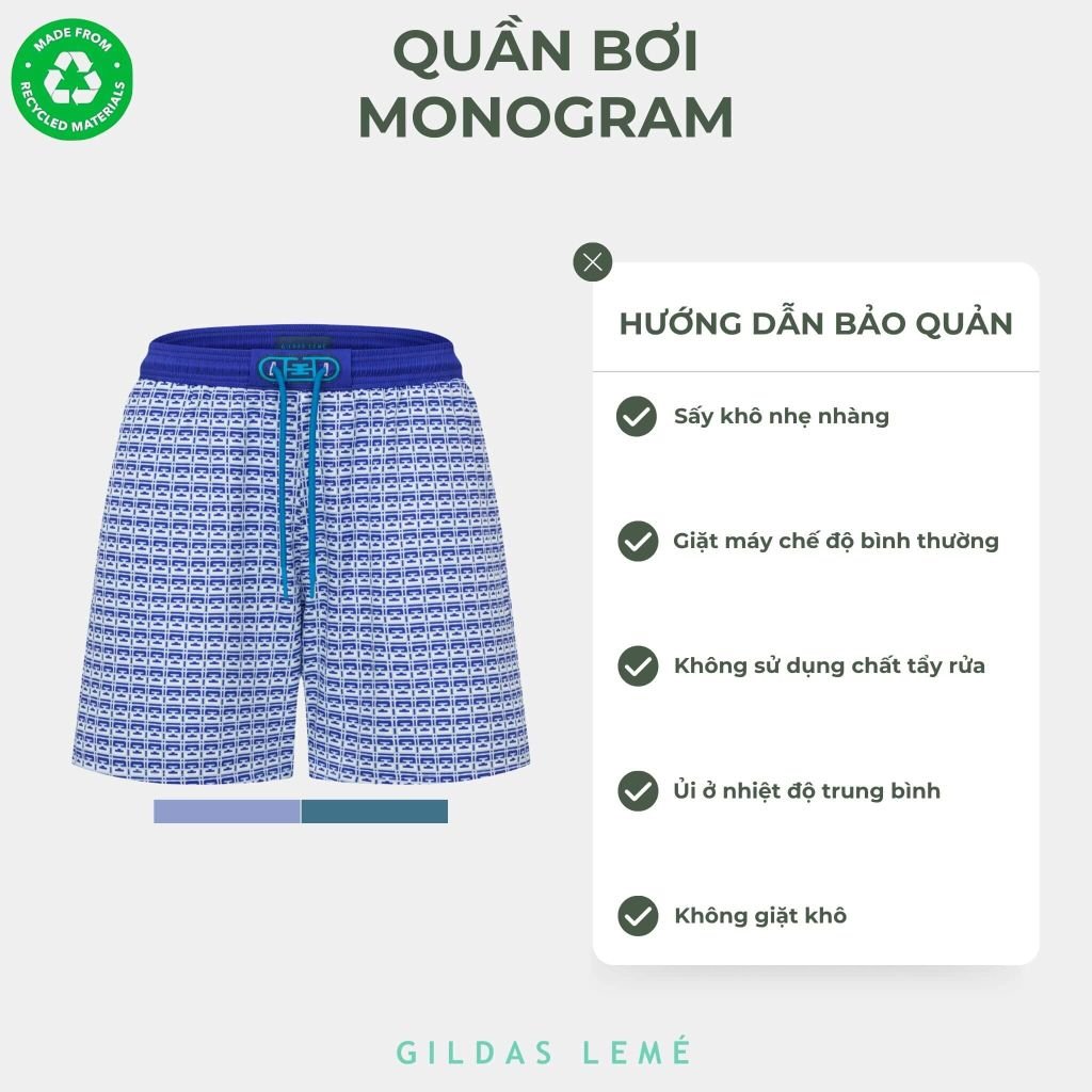 hướng dẫn bảo quản quần bơi Monogram