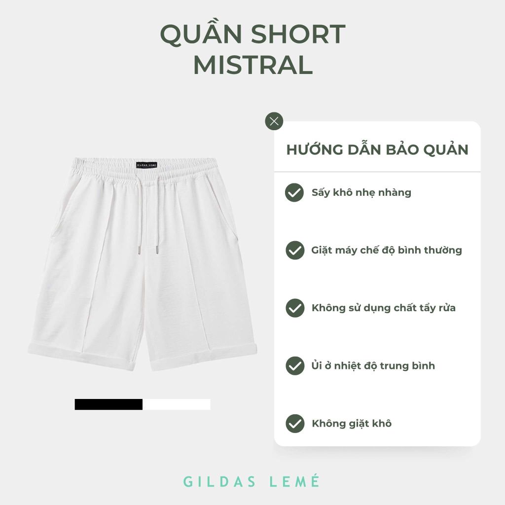 hướng dẫn bảo quản quần short đi biển Mistral