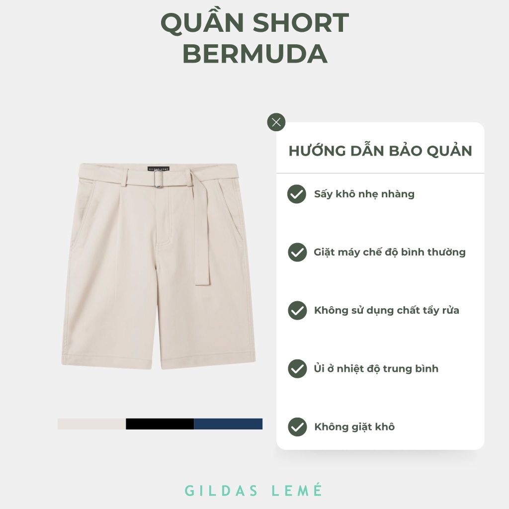 Hướng dẫn bảo quản quần short nam Bermuda