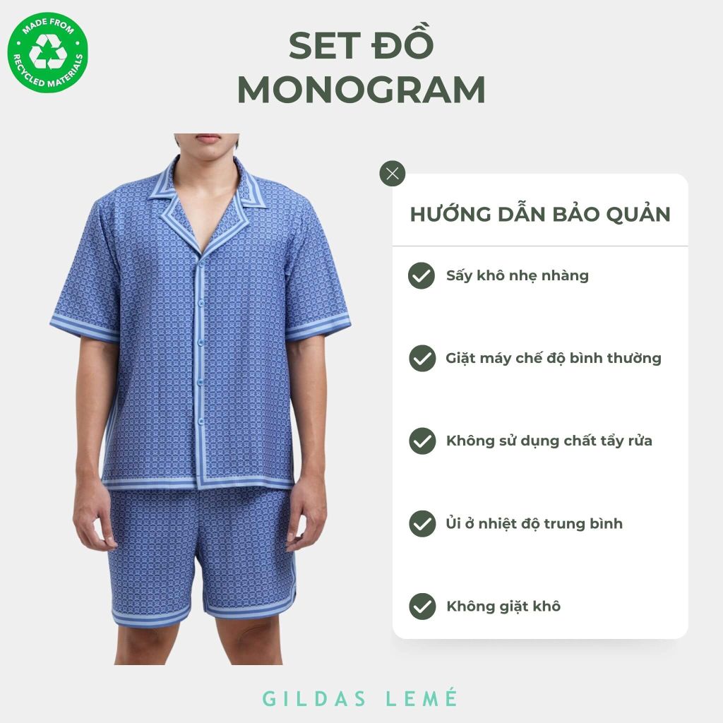 hướng dẫn bảo quản set đồ đi biển Monogram
