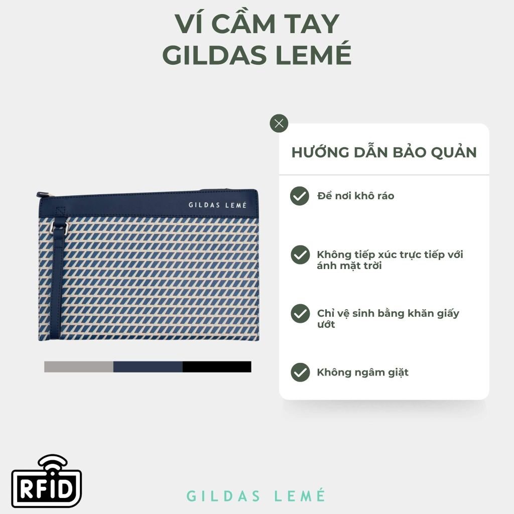Hướng dẫn ví cầm tay nam