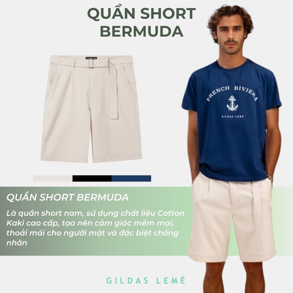 Quần short nam bermuda
