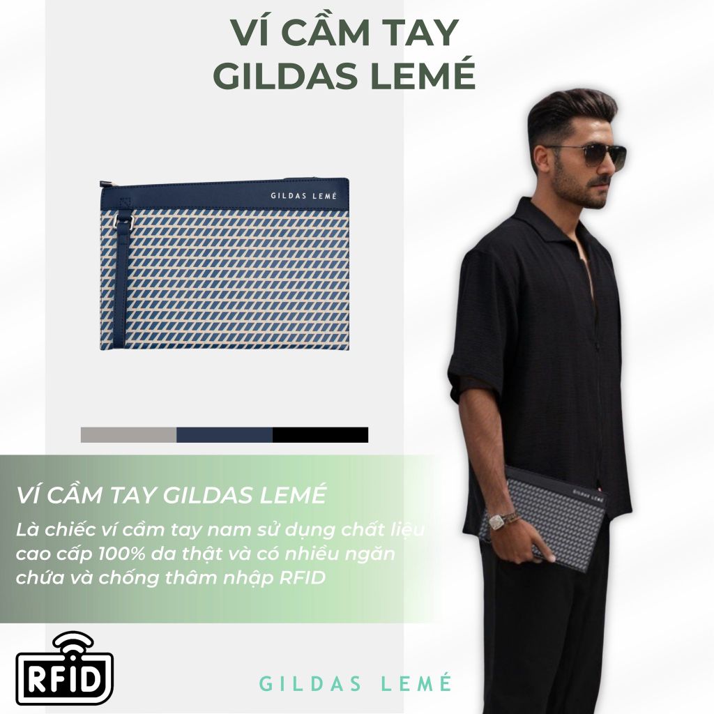 ví cầm tay nam gildas lemé