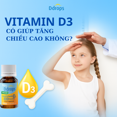 Vitamin D3 có giúp tăng chiều cao không? Chuyên gia phân tích tác động từ gốc rễ