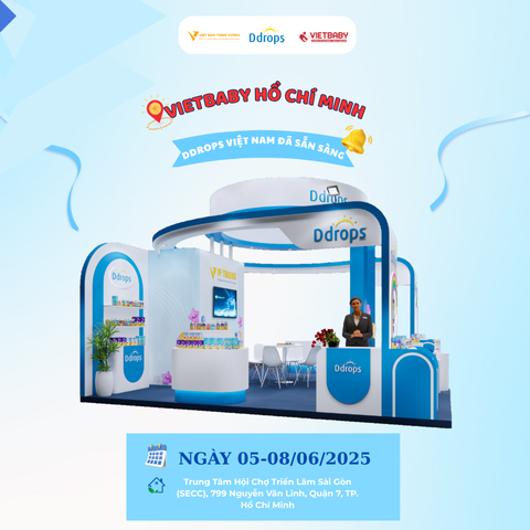 Ddrops mang ưu đãi hấp dẫn đến Vietbaby HCM 2025