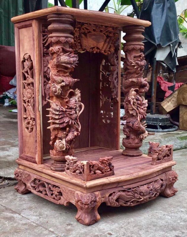 Bàn thờ thần tài gỗ cẩm lai mua ở đâu ? giá bán bao nhiêu tiền ?