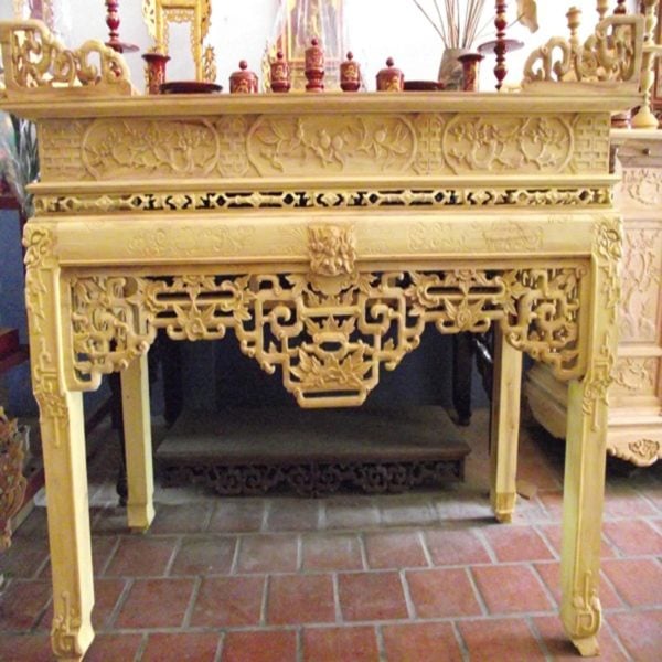 Bàn thờ gỗ mít 1m27 mua ở đâu? Giá bán bao nhiêu tiền?