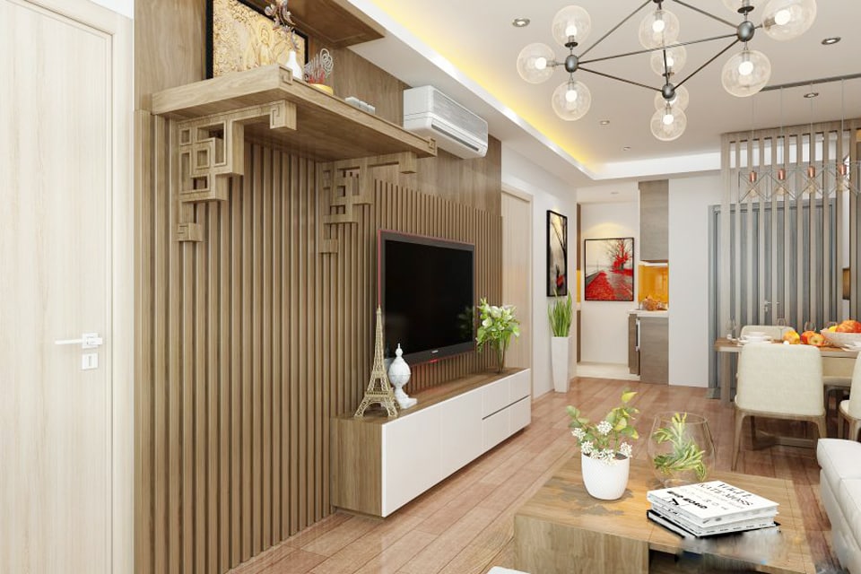 Tổng hợp những mẫu bàn thờ treo tường nhà chung cư