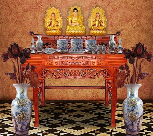 Bàn thờ gỗ giá rẻ mua ở đâu? Giá bán bao nhiêu tiền?