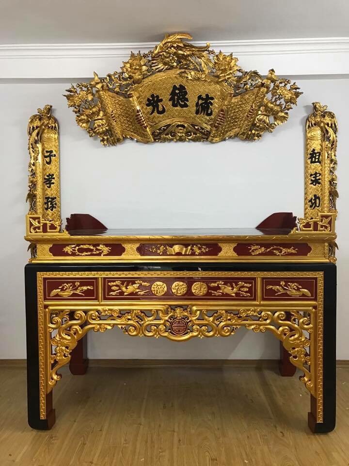 Tủ thờ sơn son thếp vàng mua ở đâu ? giá bán bao nhiêu tiền ?