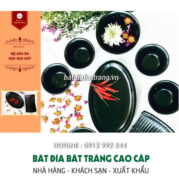 Cung cấp chén sứ màu đen, chén sứ màu, chén bát sứ kiểu