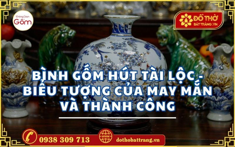 Bình gốm hút tài lộc – Biểu tượng của may mắn và thành công