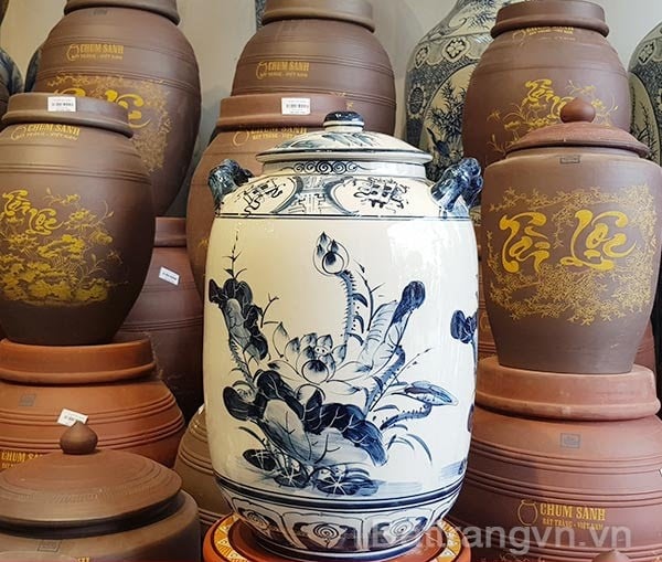 Chuyên cung cấp sỉ và lẻ bình ngâm rượu bát tràng tại Kiên Giang