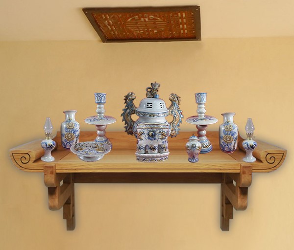 Bàn thờ gia tiên cho nhà chung cư gồm có những gì?