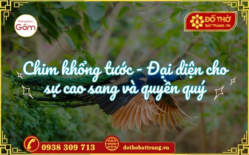 Chim khổng tước – Đại diện cho sự cao sang và quyền quý