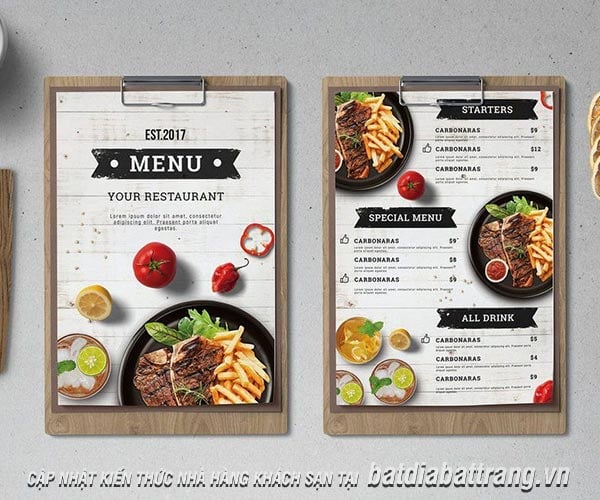 Cách chọn thực đơn và phục vụ món ăn cơ bản dành cho nhân viên