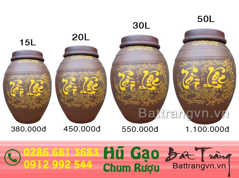 Hũ đựng gạo Bát Tràng Tài Lộc Mua Ở Đâu ?