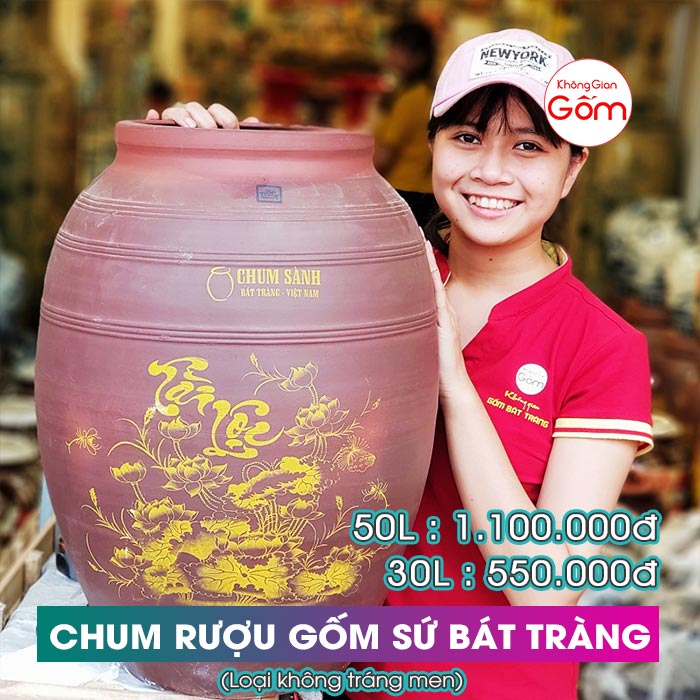 Chum đựng rượu bát tràng mua ở đâu ? Giá bao nhiêu ?