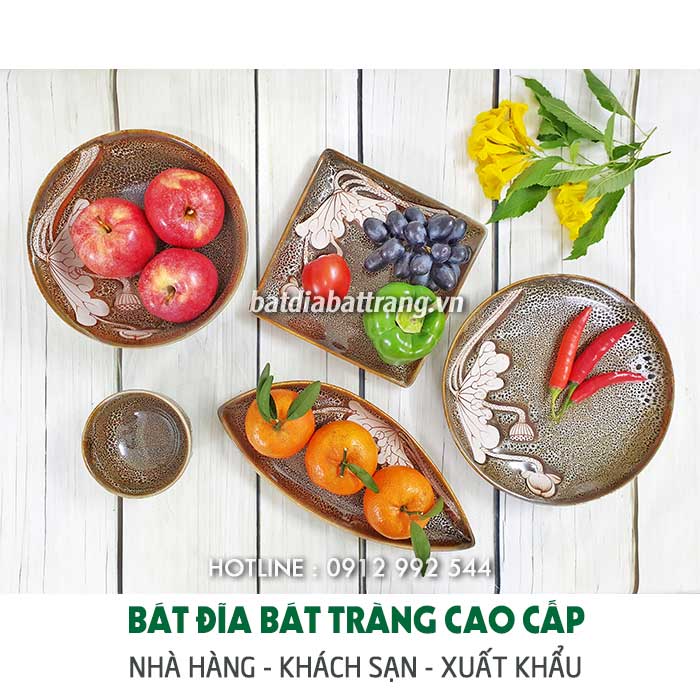 Địa chỉ bán đĩa sứ đẹp, bát đĩa sứ Bát Tràng tphcm – hà nội