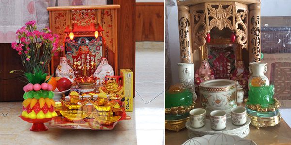 Bàn thờ thần tài thổ địa đẹp gồm những gì? Nên để ở đâu?
