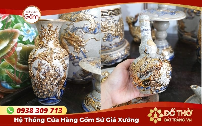 Địa chỉ mua bộ đồ thờ Bát Tràng tại HCM chính gốc làng nghề