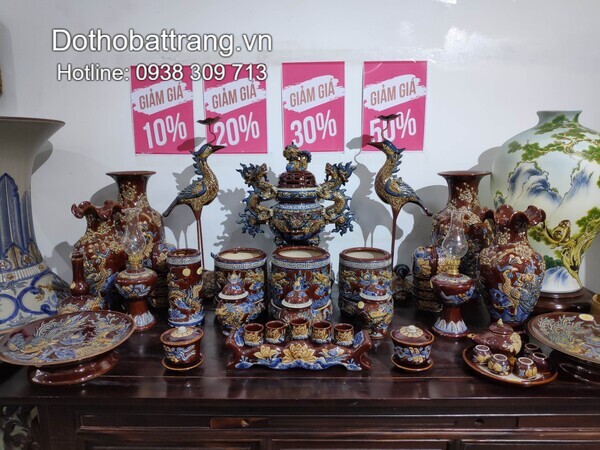 Đồ thờ gốm sứ giả cổ đẹp, giá rẻ, hàng chuẩn gốm sứ Bát Tràng cao cấp
