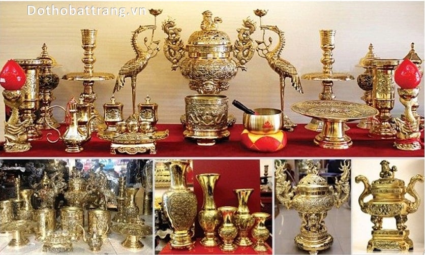Đồ thờ cúng bằng đồng Vĩnh Tiến mua ở đâu? Giá bán bao nhiêu tiền?