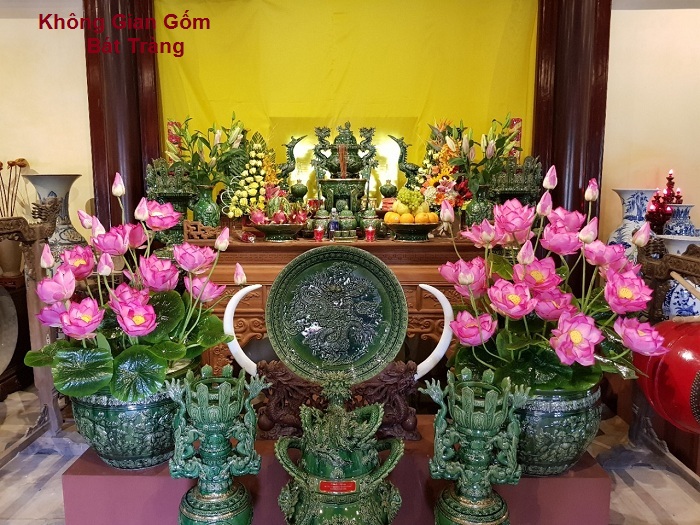 Những mẫu bàn thờ, tượng thờ đẹp tại Không Gian Gốm