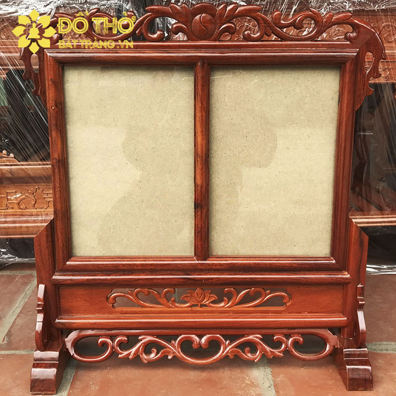 Khung ảnh thờ đôi gỗ TpHCM – Cần lưu ý gì khi bài trí khung thờ đôi