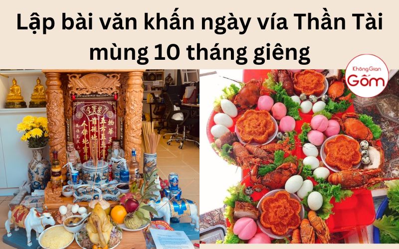 Lập bài văn khấn ngày vía Thần Tài mùng 10 tháng giêng
