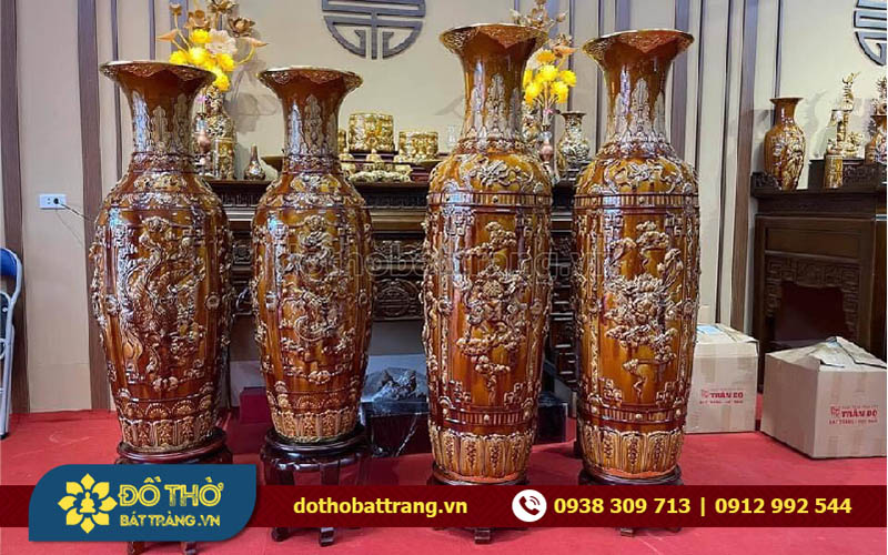Nơi mua lộc bình giá xưởng Vĩnh Lộc – Mua lộc bình bằng gỗ hay gốm sứ?