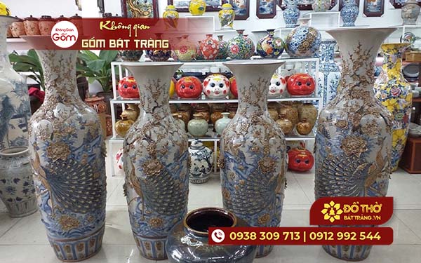 Top các mẫu lộc bình gốm sứ Bát Tràng đẹp ưa chuộng