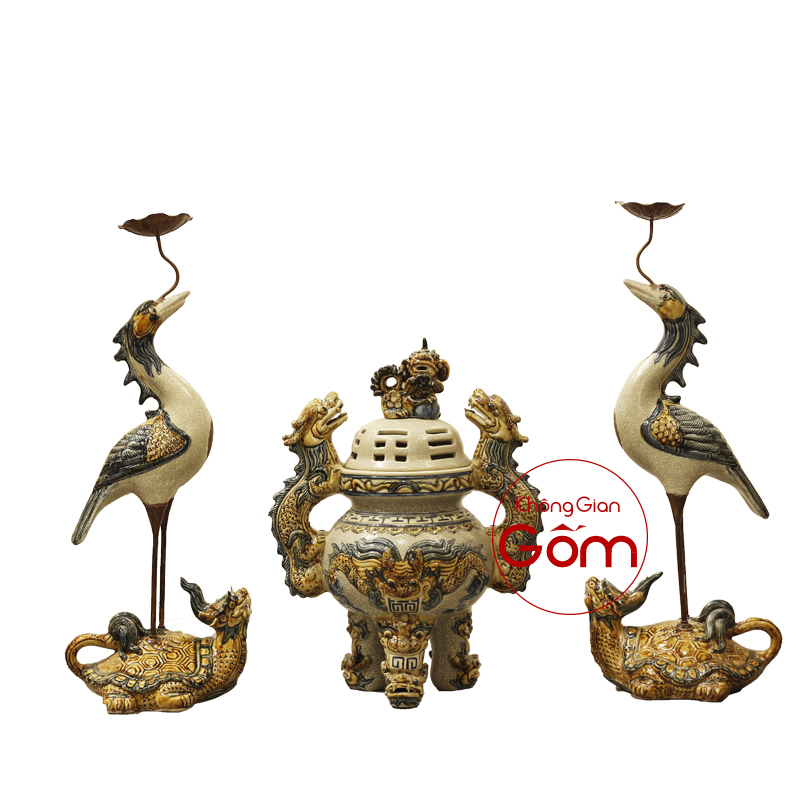 Ý nghĩa của bộ đỉnh hạc trong thờ cúng