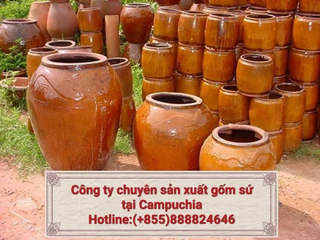 Địa chỉ nơi sản xuất các lu gốm sứ tại Campuchia