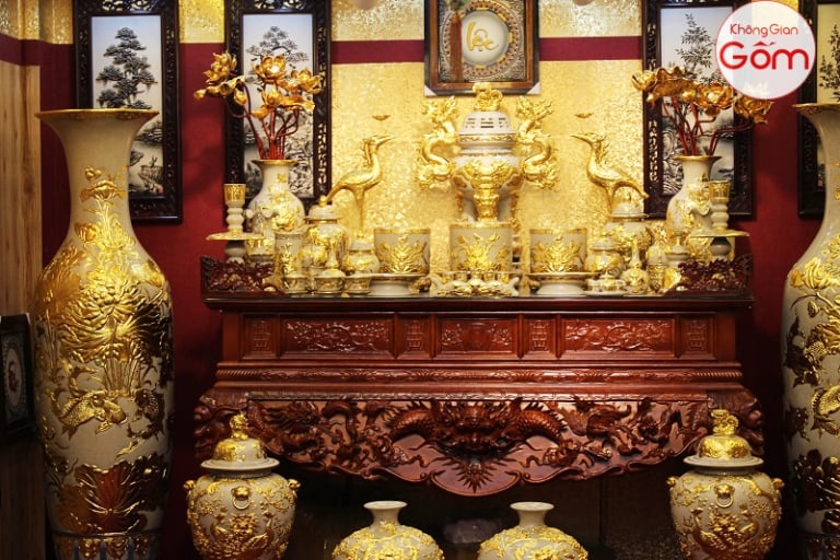 Bộ mẫu bàn thờ gia tiên đẹp