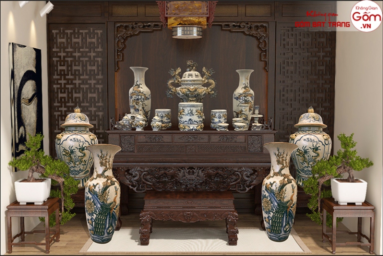 Đồ thờ cúng giả cổ – Đồ thờ Bát Tràng giả cổ