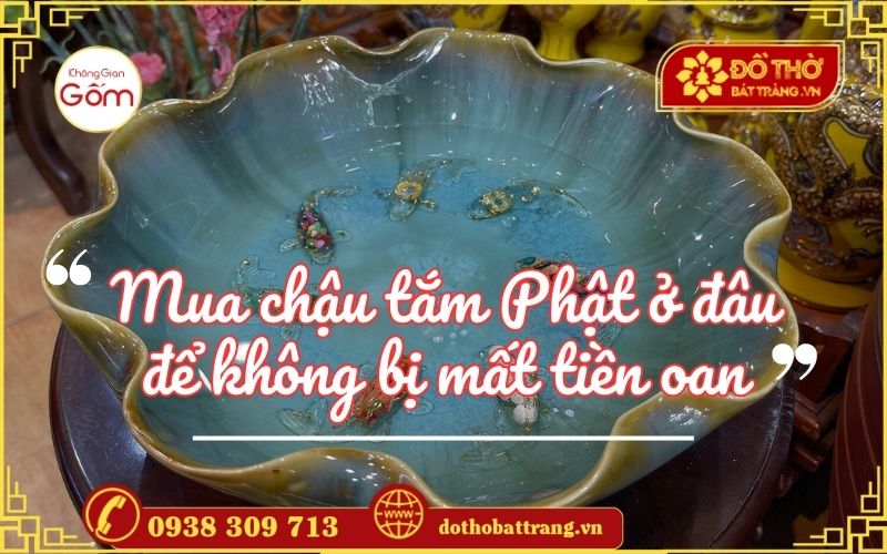 Mua chậu tắm Phật ở đâu để không bị mất tiền oan